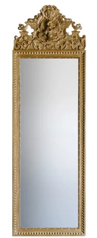 Ausverkauf Casa Padrino Miroir Baroque Or 58 x H. 180 cm - Magnifique Miroir Mural avec Belles Décorations