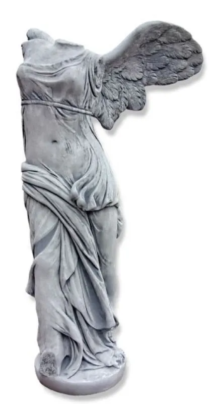 Neue Kollektion Casa Padrino Sculpture / Statue Art Nouveau Gris 88 x 40 x H. 155 cm - Figure de Décoration de Jardin en Pierre