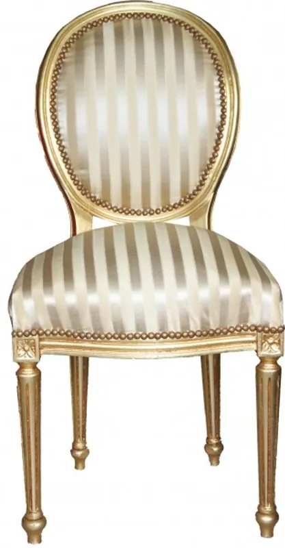 Casa Padrino Dîner baroque Chaise d'or / or Mod2 / Ronde Billig