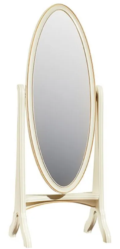 Casa Padrino Miroir Debout Baroque de Luxe Crème / Or 65 x 46 x H. 175 cm - Accessoires de Décoration de Chambre à Coucher Nur Für Kurze Zeit