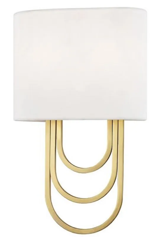 Neu Im Sortiment Casa Padrino applique murale de luxe laiton antique / blanc 20,3 x 9,5 x H. 34,3 cm - Applique Murale Design avec Abat-Jour