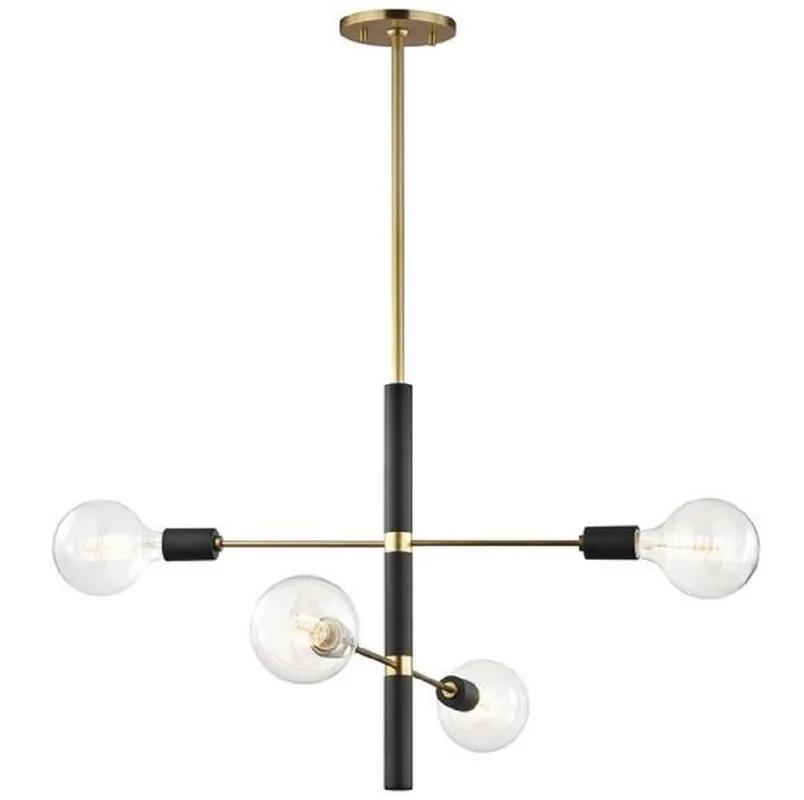Casa Padrino lustre laiton antique / noir Ø 61 x H. 50,8 cm - Lustre de Luxe Sichere Zahlung