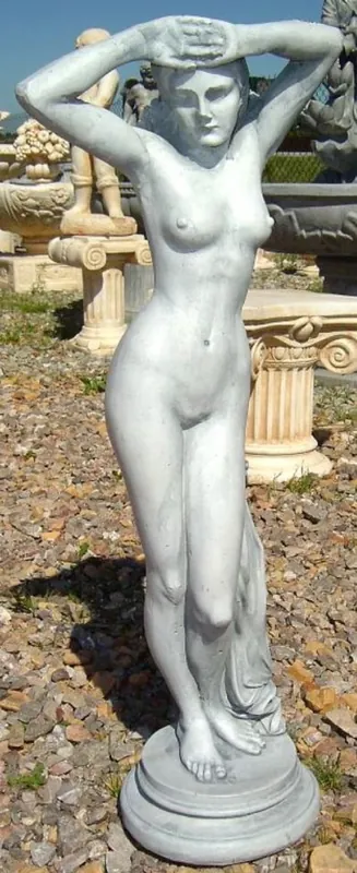 Casa Padrino Sculpture Art Nouveau Vénus 30 x 22 x H. 79 cm - Décoration de Jardin Splendide - Spécial! Highlight