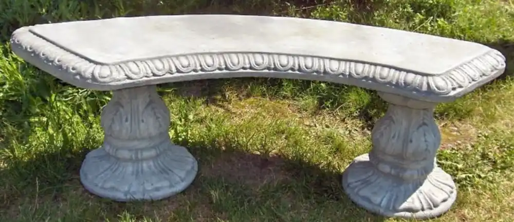Casa Padrino Banc de Jardin / Banc de Parc Art Nouveau 138 x 45 x H. 48 cm - Banc Incurvé Orné de Beaux Ornements - Mobilier de Jardin - Spécial! Must-Have