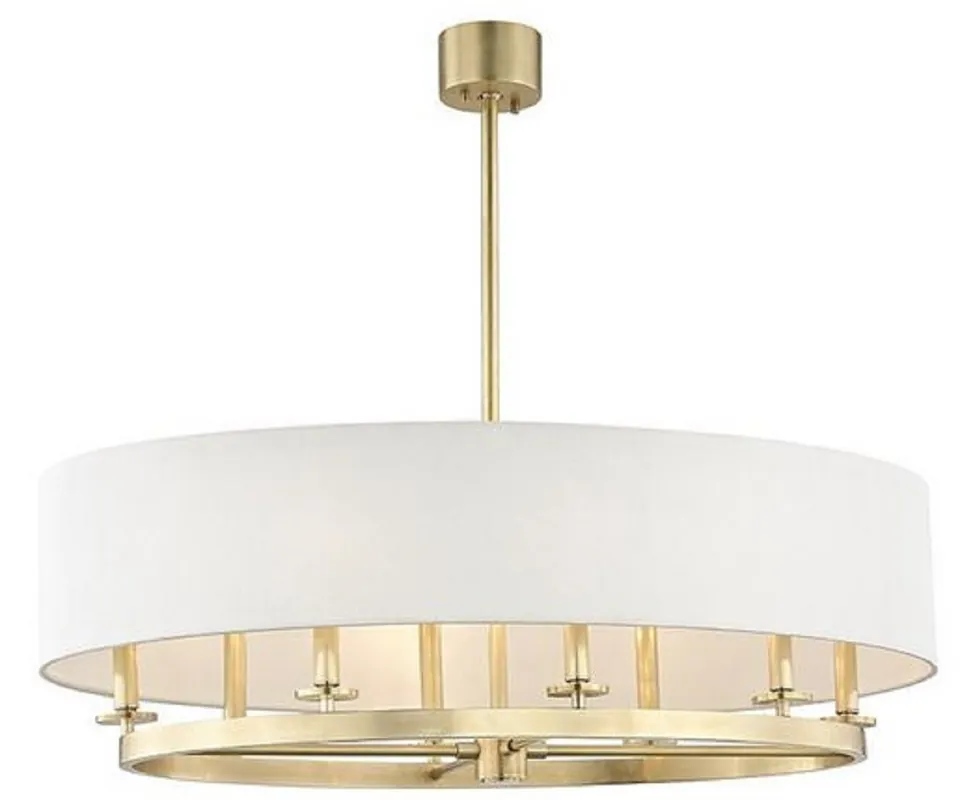 Casa Padrino lampe suspendue de luxe laiton antique / blanc Ø 99,7 x H. 29,9 cm - Collection de Luxe Garantierte Lieferung