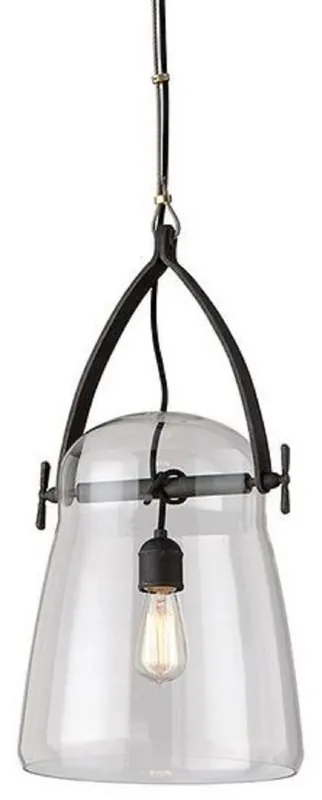 Versand Am Gleichen Tag Casa Padrino lampe suspendue de luxe noir Ø 30,5 x H. 61 cm - Lampe Suspendue avec Abat-Jour en Verre Rond