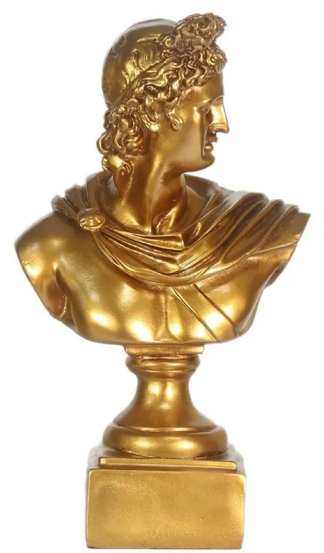 Casa Padrino Buste Baroque César Or 22 x 13 x H. 37 cm - Figurine Déco de Style Baroque Neue Kollektion