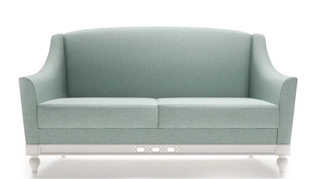Casa Padrino Canapé 2 Places Art Nouveau de Luxe Vert Menthe / Blanc 152 x 90 x H. 96 cm - Qualité de Luxe Aktuell
