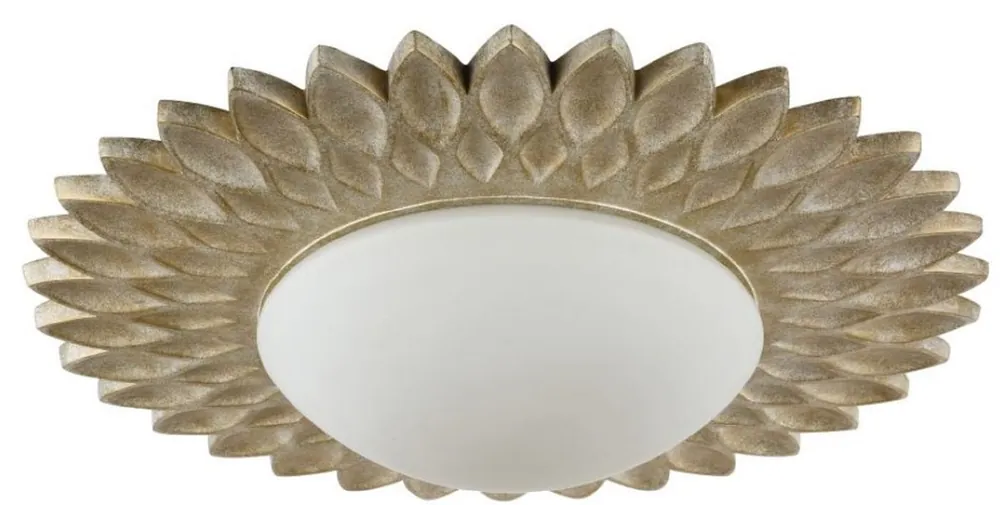 Finale Aktion Casa Padrino lampe couverture design crème or / blanc Ø 56 x H. 10,3 cm - Lampe Couverture Moderne
