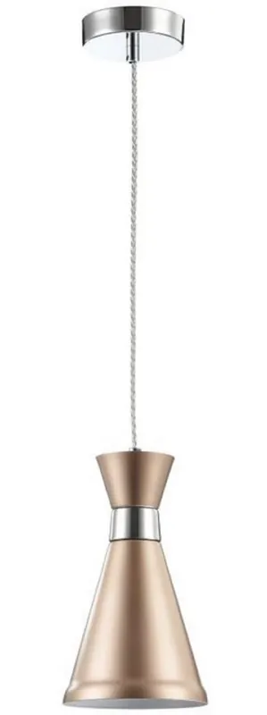 Angebot Casa Padrino Lampe Suspendue Champagne / Argent Ø 13,5 cm - Lampe à Hauteur Réglable