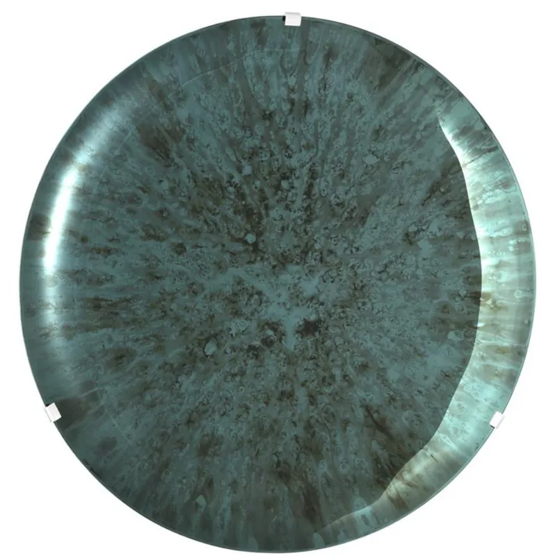 Beliebt Casa Padrino Décoration Murale Design Vert Ø 104 cm - Miroir Concave Décoration avec Support Mural - Qualité de Luxe
