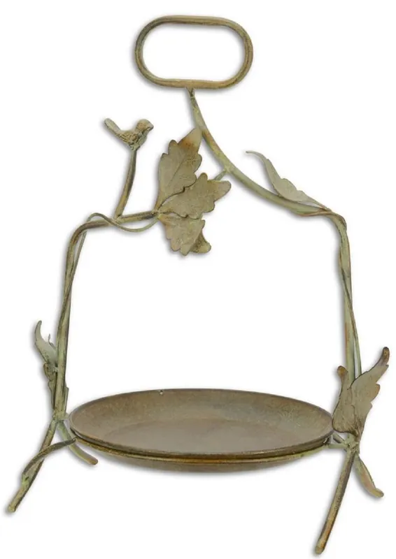 Casa Padrino plateau de service Art Nouveau avec poignée vert antique / rouillé 35,5 x 24,5 x H. 44,3 cm - Accessoires de Jardin Wochenendangebot