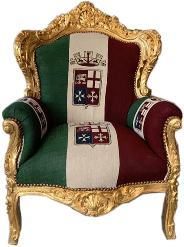Casa Padrino fauteuil baroque "King" Italie / Or - Meubles de style antique Nur Heute