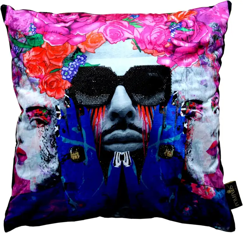 Harald Glööckler Designer Coussin Pompöös de Casa Padrino Lunettes de Visage & Soleil avec Strass - Art Collection - Sichere Zahlung