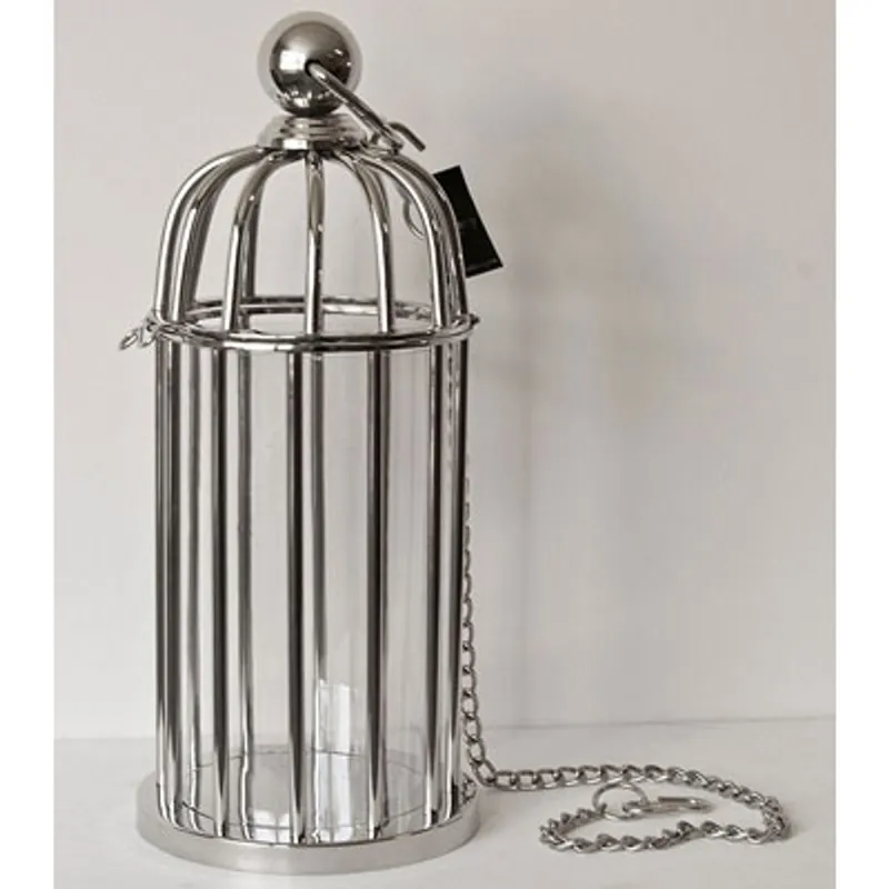Candélabre de luxe Casa Padrino, laiton plaqué dans une cage à oiseaux Design 21 x H. 48 cm - Hôtel Restaurant Accessoires Stand de lumière Wind Hurricane Saisonangebot