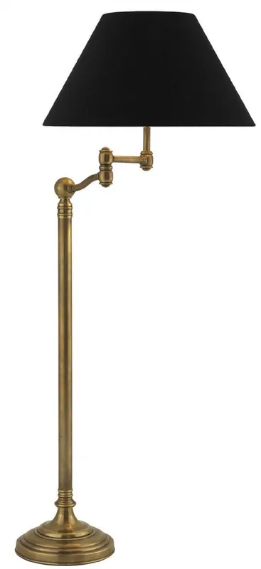 Beliebt Casa Padrino lampadaire de luxe avec bras pivotant laiton vintage / noir Ø 58 x H. 148 cm - Collection de Luxe