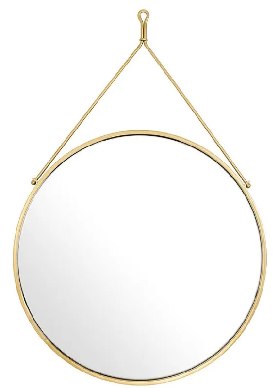 Casa Padrino miroir mural de luxe en acier inoxydable or Ø 65 x 3 x H. 97 cm - Miroir de Garde-Robe - Miroir de Salon - Miroir de Chambre - Qualité de Luxe Garantierte Lieferung