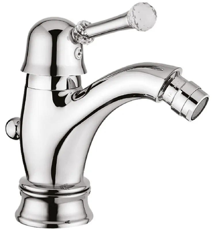 Casa Padrino robinet de lavabo de luxe avec verre en cristal Swarovski argent H. 16,5 cm - Mitigeur de Lavabo - Accessoires de Salle de Bain de Luxe Rabatt