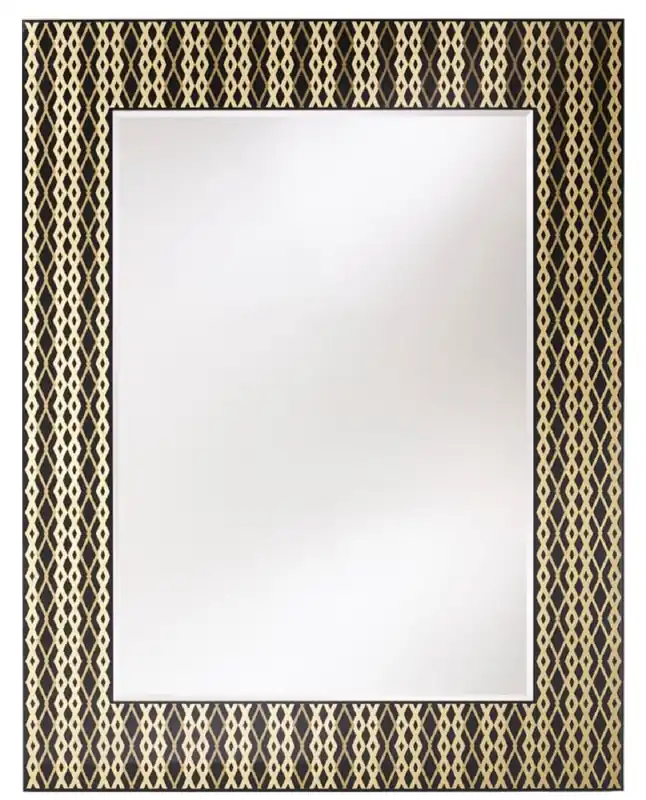 Top-Seller Casa Padrino miroir mural de design noir / bronze / or 99 x H. 127 cm - Miroir de Salon - Miroir Vestiaire - Qualité de Luxe
