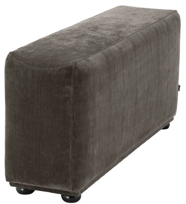 Casa Padrino accoudoir de luxe avec tissu microfibre gris / noir 33 x 109 x H. 55 cm - Meubles de Salon Top-Seller