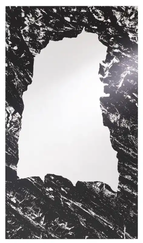 Casa Padrino miroir mural design noir 70 x H. 123 cm - Miroir de Salon - Miroir Vestiaire - Collection de Luxe Kracherpreis