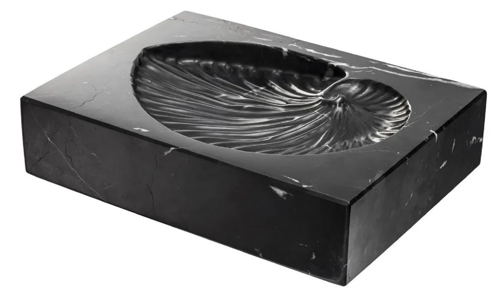 Casa Padrino décoration de bureau de luxe noir 24 x 18 x H. 5,5 cm - Objet Déco en Marbre - Accessoires Déco Heißes Angebot