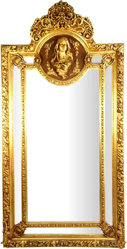Aktuell Grand Casa Padrino Miroir Baroque Doré Motif Maria - Mobilier style Baroque