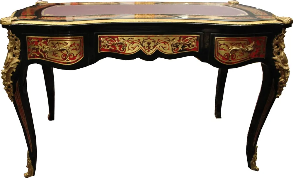 Preis Gesenkt Secrétaire Casa Padrino Baroque Boulle à la française - 102 x 59 x H79 cm - Bureau ancien