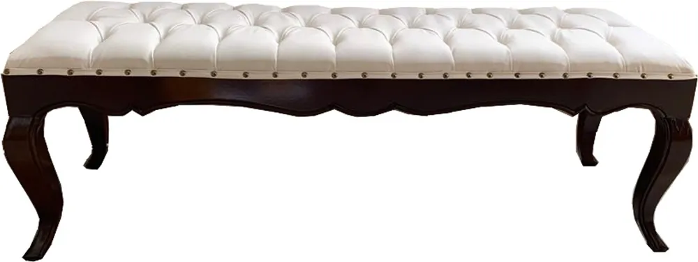Banc de salle à manger baroque de luxe Casa Padrino, crème légère / brun 140 cm - Banc d'hôtel baroque - Qualité luxueuse Aktuell