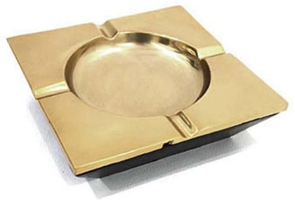 Geprüft Casa Padrino cendrier laiton antique 15 x 15 cm - Cendrier Carré en Aluminium - Accessoires Déco