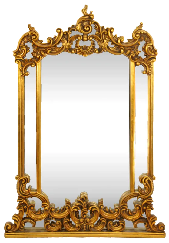 Meistverkauft Casa Padrino Miroir Mural Baroque Or 90 x H. 125 cm - Miroir Fait Main avec Décorations Ornées - Mobilier de Style Baroque