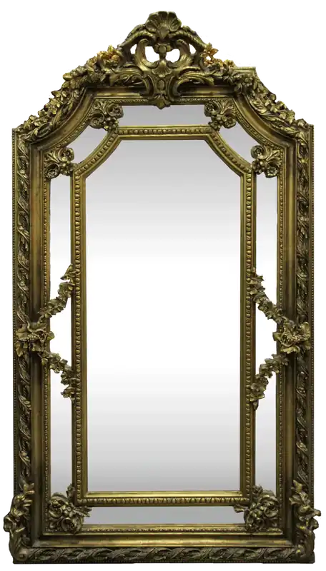 Casa Padrino miroir mural baroque or 115 x H. 215 cm - Magnifique Miroir Baroque avec de Beaux Ornements - Meubles de Style Baroque Neu