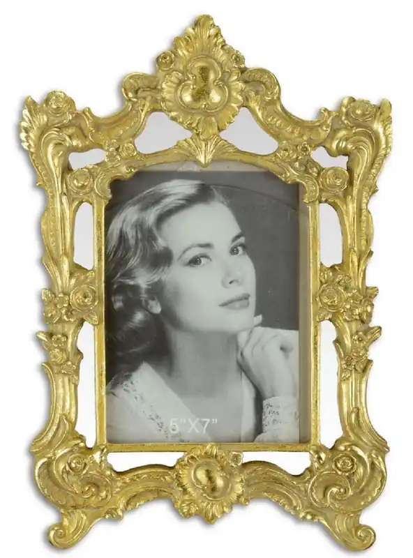 Expressversand Casa Padrino cadre de photo baroque or 21,4 x H. 31,2 cm - Magnifique Cadre de Photo de Style Baroque