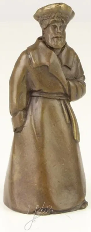Casa Padrino Cloche de Table Art Nouveau Homme au Chapeau Bronze / Or 4 x 3,9 x H. 9,7 cm - Cloche de Service - Accessoires pour Hôtels et Traiteurs Jetzt Kaufen