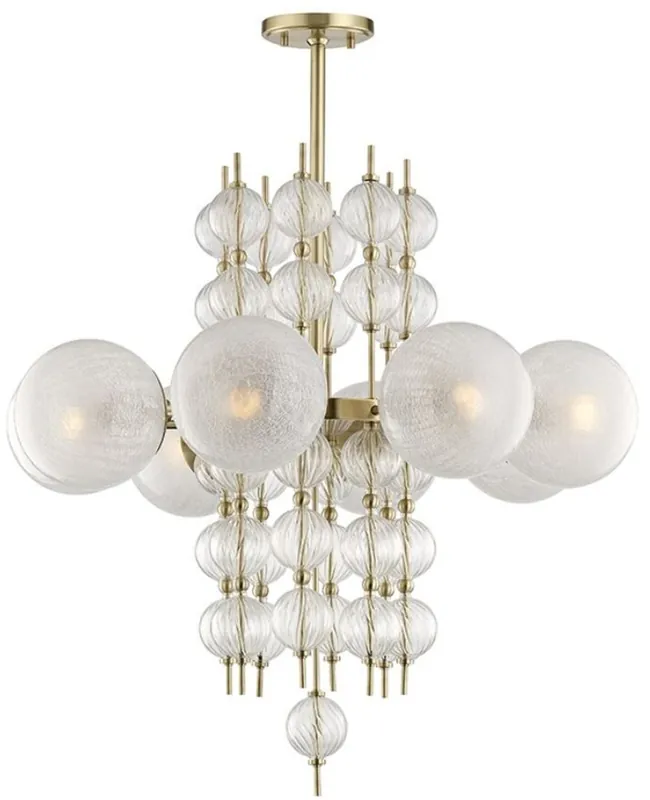 Meistverkauft Casa Padrino lustre de luxe laiton antique Ø 85 x H. 82,5 cm - Lustre Moderne en Métal avec Sphères de Verre Creuses en Spirale et Abat-Jour Sphériques en Verre