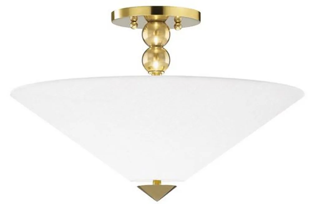 Casa Padrino lampe de couverture de luxe laiton antique / blanc Ø 45,7 x H. 29,2 cm - Lampe de couverture avec abat-jour rond en verre Versand Am Gleichen Tag