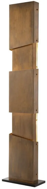 Casa Padrino lampadaire design laiton vintage / noir 40 x 20 x H. 178 cm - Lampadaire moderne - Lampe de salon - Qualité de Luxe Billig