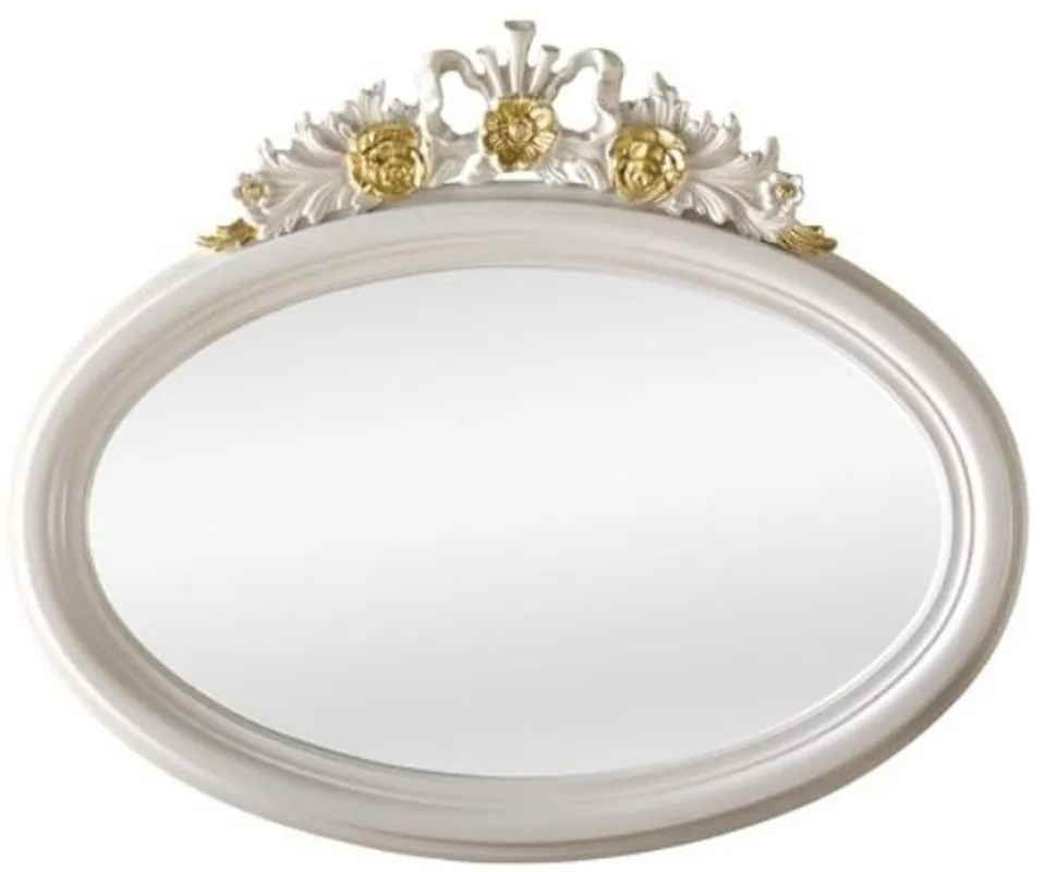 Meistverkauft Casa Padrino miroir baroque de luxe ivoire / or 118 x 5 x H. 95 cm - Miroir mural ovale de style baroque - Mobilier Baroque