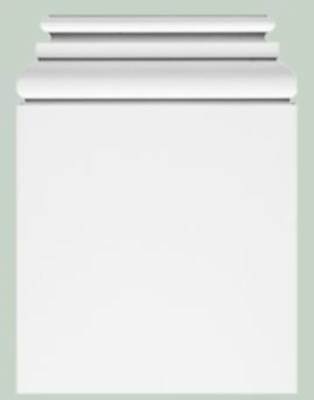 Casa Padrino élément décoratif baroque pied de pilier blanc 39 x 6,5 x H. 53,5 cm - élément décoratif base de pilier Kracherpreis