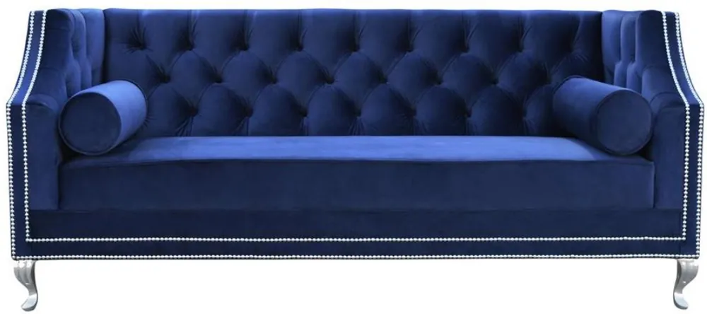 Casa Padrino canapé Chesterfield de luxe en velours avec oreillers 172 x 84 x H. 76,5 cm - Différentes Couleurs - Meubles de Salon Chesterfield Abverkauf