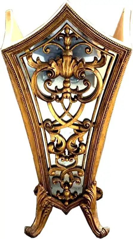 Direkt Vom Hersteller Porte-parapluie de luxe baroque massif Casa Padrino or avec verre miroir - Collection de luxe d'intérieur d'hôtel - Édition limitée