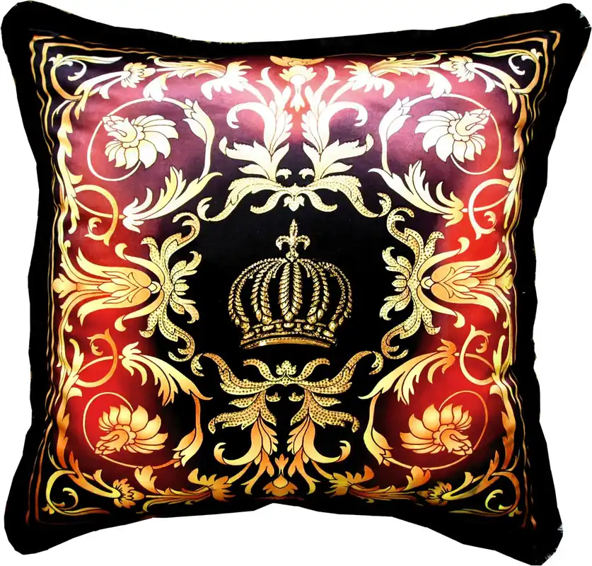Heißes Angebot Énorme coussin baroque XXL de luxe Pompöös de Casa Padrino by Harald Glööckler 80 x 80 cm avec strass étincelants
