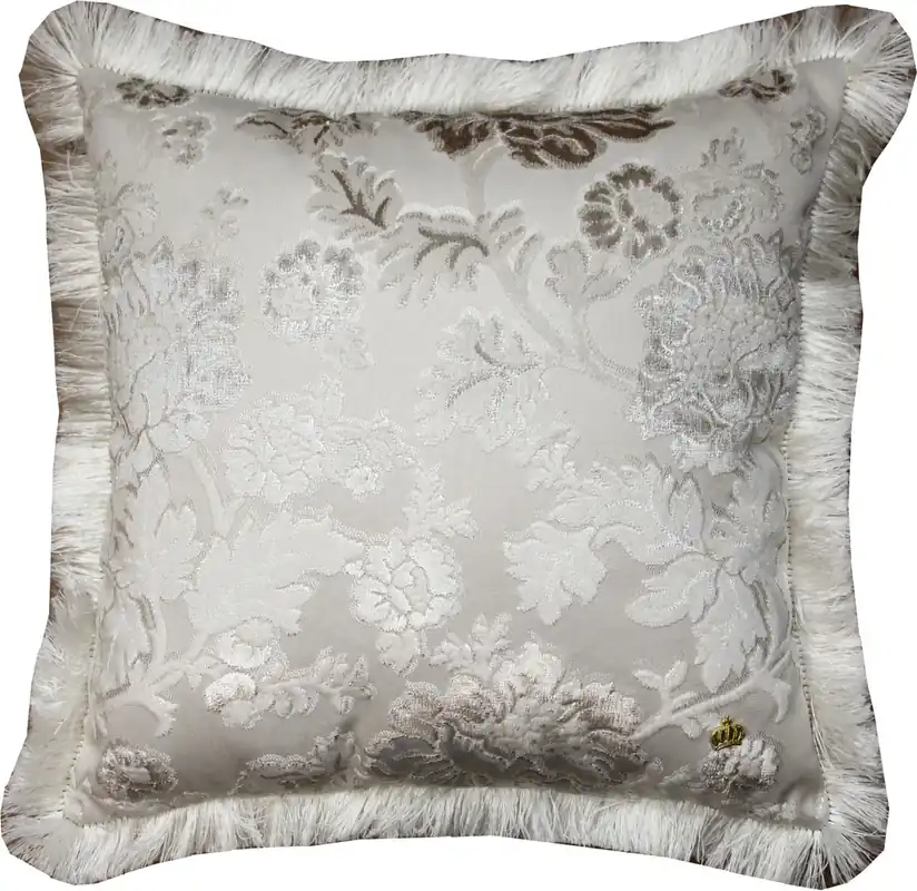 Jetzt Kaufen Oreiller de luxe Pompöös by Casa Padrino by Harald Glööckler Collection Elegance motif baroque crème / crème 50 x 50 cm - oreiller de luxe