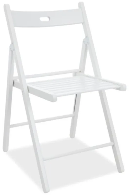 Casa Padrino chaise pliante de luxe blanc 40 x 43 x H. 78 cm - Chaise en bois de hêtre massif - Chaise en Bois avec Poignée Bestpreis