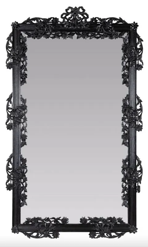 Neuheit Casa Padrino miroir baroque / miroir mural noir 122 x H.224 cm - meubles de style baroque