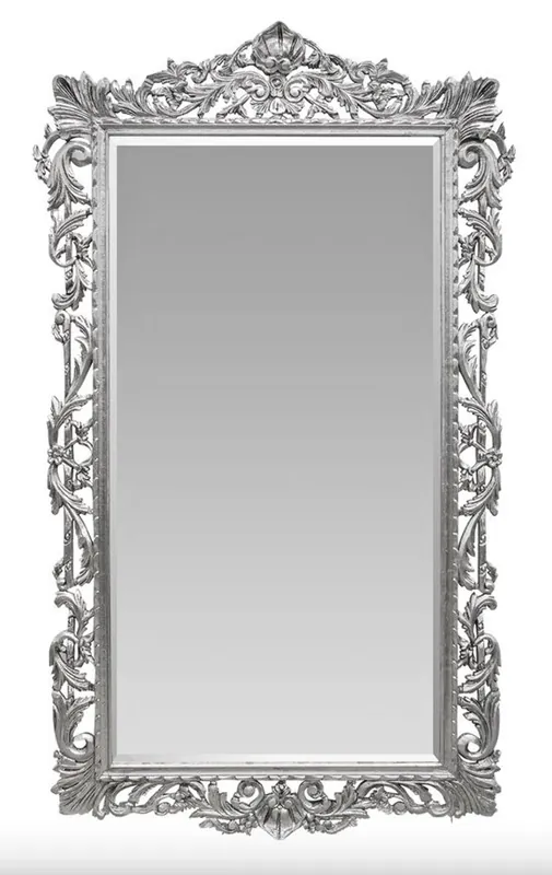 Miroir mural baroque Casa Padrino argent 115 x H.202 cm - Miroir de style baroque mobilier de style ancien Super-Preis
