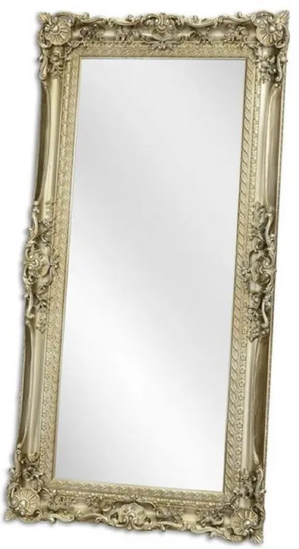 Super-Preis Casa Padrino miroir baroque argent 88 x H. 178 cm - Miroir d'armoire - Miroir de salon - Miroir mural magnifique de style baroque