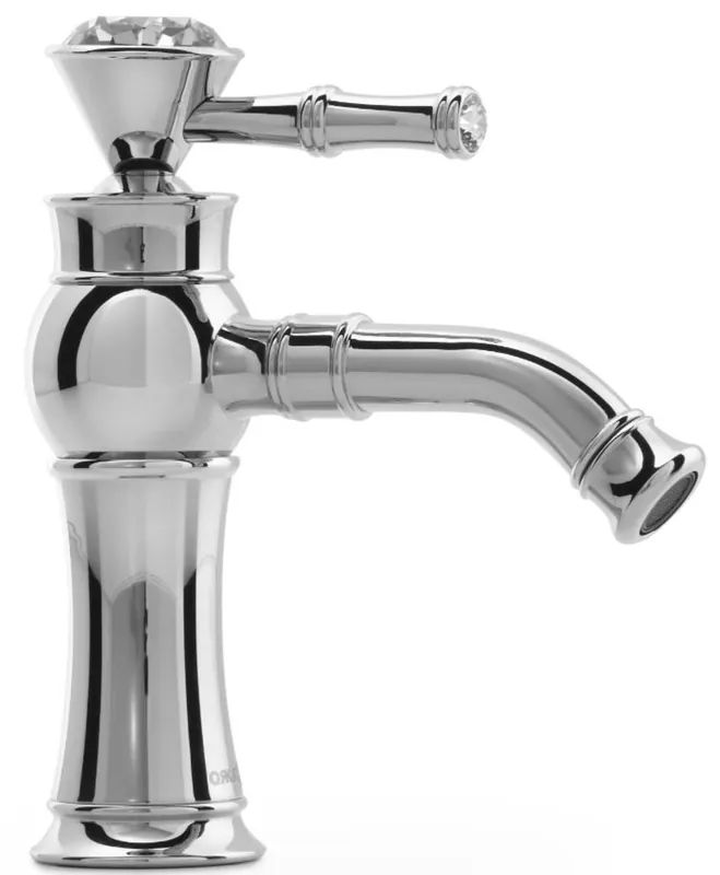Garantierte Lieferung Casa Padrino robinet pour lavabo avec un levier Art Nouveau de luxe avec verre cristal H. 20,8 cm - Différentes Couleurs - Accessoires de salle de bain néoclassique - Accessoires de Salle de Bain de Luxe