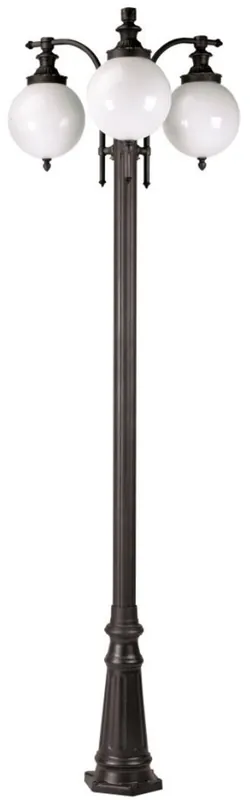 Begrenztes Angebot Casa Padrino lanterne de jardin Art Nouveau anthracite / blanc 80 x 80 x H. 238 cm - Élégante lampadaire d'extérieur en aluminium de haute qualité et abat-jour sphériques en acrylique