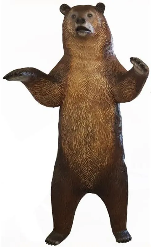 Rabatt Casa Padrino sculpture décorative ours brun / noir 118 x H. 240 cm - Figurine Animalière Décorative Grandeur Nature - Figurine de Décoration de Jardin Résistante aux Intempéries